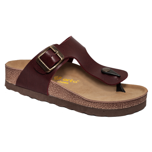 Orthopedic sandals 20-0192 r-r. 30-35 Bordeaux
