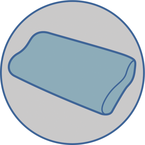 Orthopedic three-layer pillow for children with memory OP-07 (art.J2507)