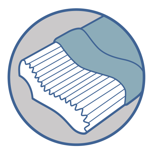 Orthopedic pillow for adults OP-06 (art.J2306)