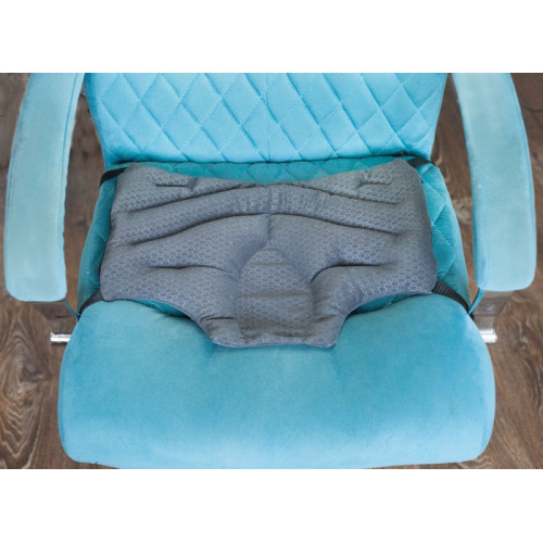 Orthopedic seat cushion with buckwheat 43x31cm with fastening straps 09657 New