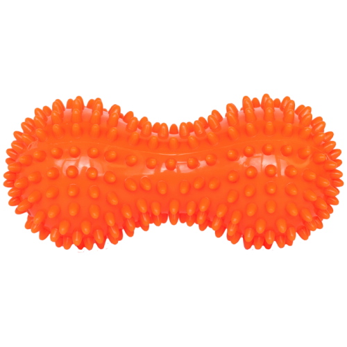 Double massage ball with spikes