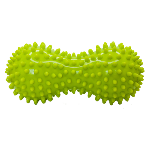 Double massage ball with spikes