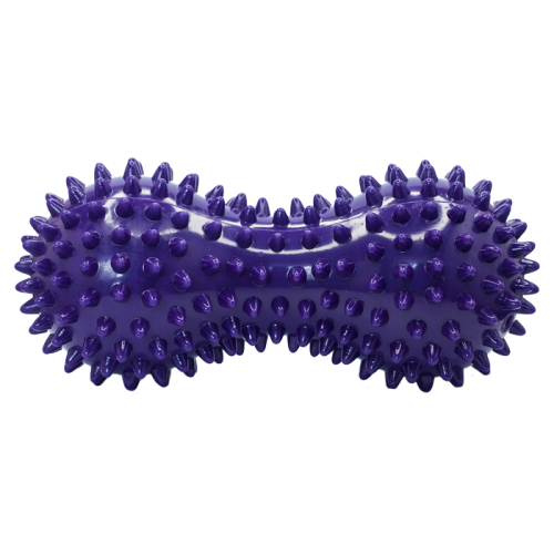 Double massage ball with spikes