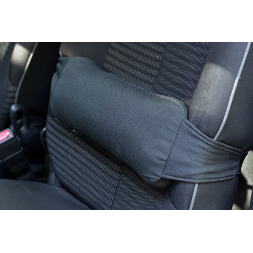 Orthopedic back cushion for the driver with a zipper 34x13x8cm with fastening straps J2508