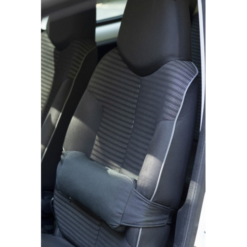 Orthopedic back cushion for the driver with a zipper 34x13x8cm with fastening straps J2508