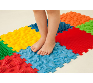 Massage mat Ortek Puzzles Mix of 8 elements