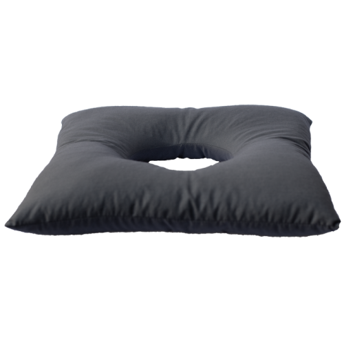 Orthopedic rectal pillow with buckwheat with a hole 40x40cm gray Olvi