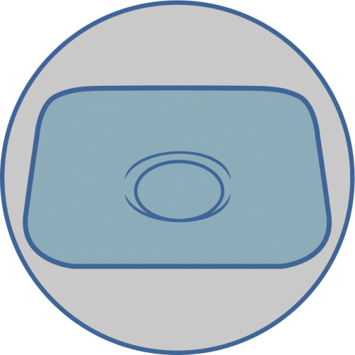 Orthopedic pillow for newborns with increased elasticity (art.J2502)
