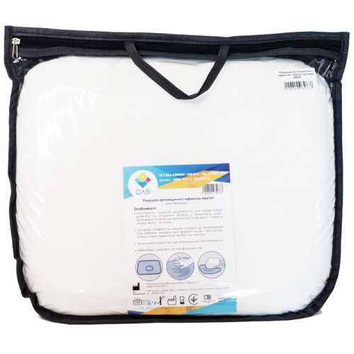 Orthopedic pillow for newborns with increased elasticity (art.J2502)