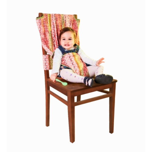 Mobile fabric travel high chair for feeding FeedSeat