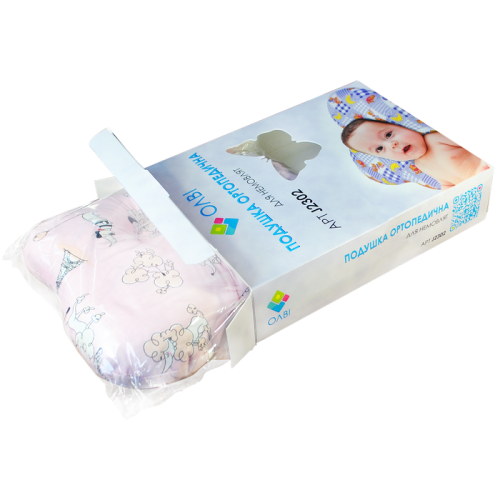 Ортопедична подушка для немовлят Olvi "Метелик" в коробці J2302BOX