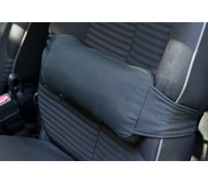 Orthopedic back cushion for the driver with a zipper 34x13x8cm with fastening straps J2508