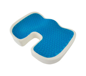 Gel seat cushion with memory effect soft 45x35x7cm with zipper