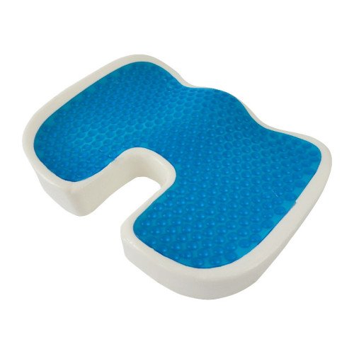 Gel seat cushion with memory effect soft 45x35x7cm with zipper