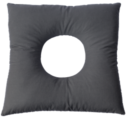 Orthopedic rectal pillow with buckwheat with a hole 40x40cm gray Olvi