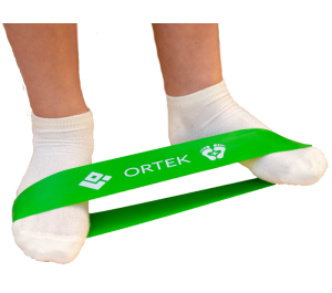 Fitness elastic band for training feet Ortek 25 cm 