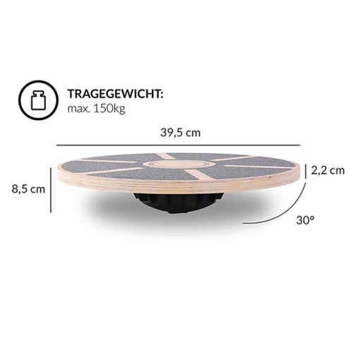 Wooden Balance Board — Stylish Trainer for Coordination and Core Stability