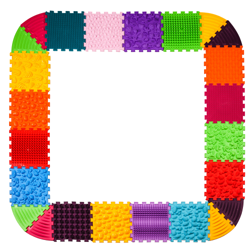 Massage mat Ortek Puzzles 16 el. + 10 Triangles