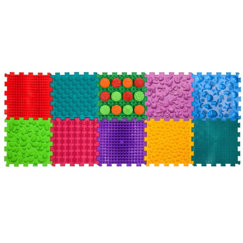 ORTEK Massage Mat «Mix Puzzles» 6 pieces