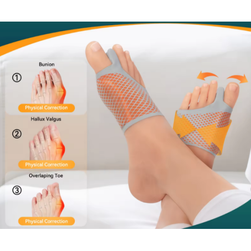 Valgus bandage with 2 types of finger separator and gel pad 