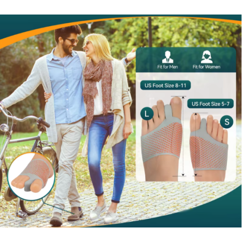 Valgus bandage with 2 types of finger separator and gel pad 