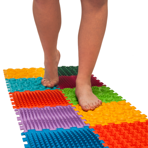 Massage mat for rehabilitation “Ortek Mix” 10 elements Hard